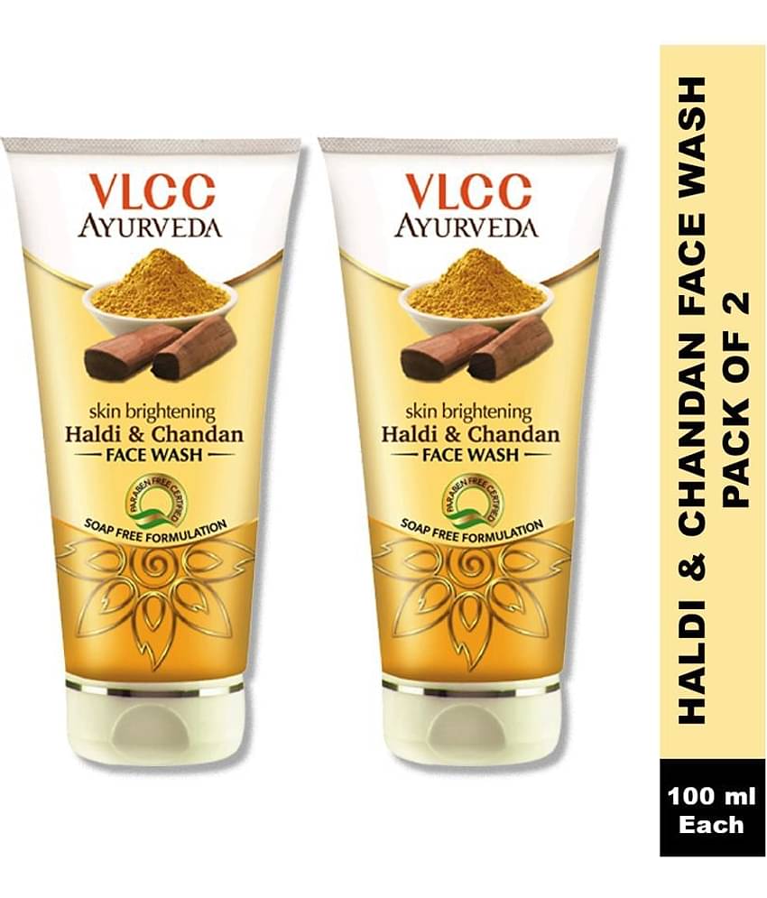 Vlcc Ayurveda Skin Brightening Haldi & Chandan Face Wash 100Ml(Pack Of 2)