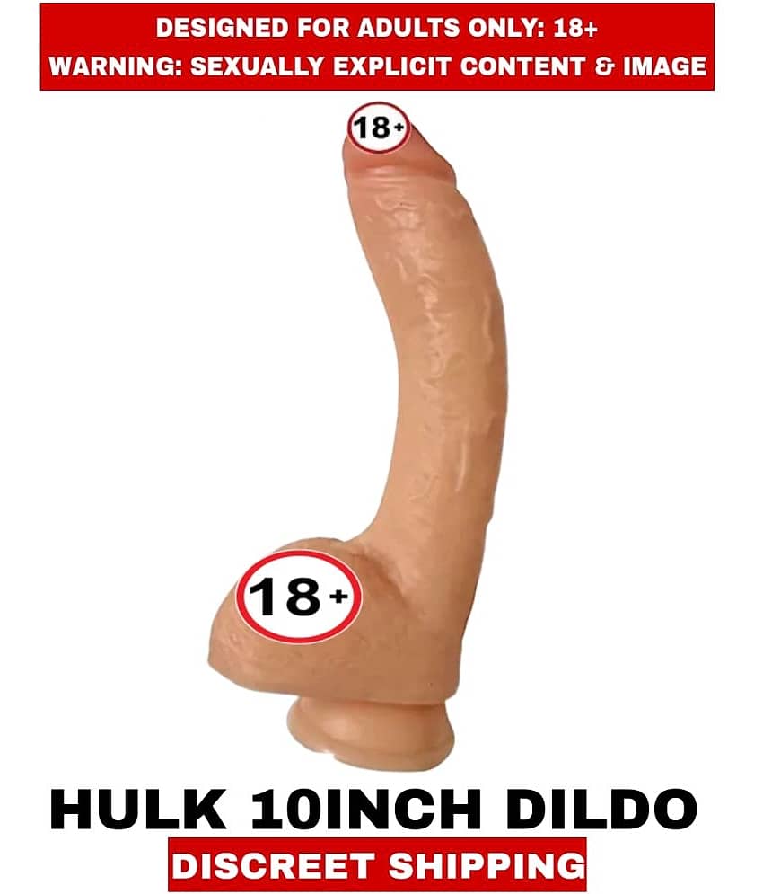 FEMALE ADULT SEX TOYS HULK BIG SOLID SILICON SHAPABLE 10 INCH DILDO For Women