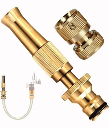 BANISTROKES Water Spray Nozzle Suitable for 1/2" Hose Pipe, Water Pressure Booster, Water Spray Gun for Car Wash & Gardening