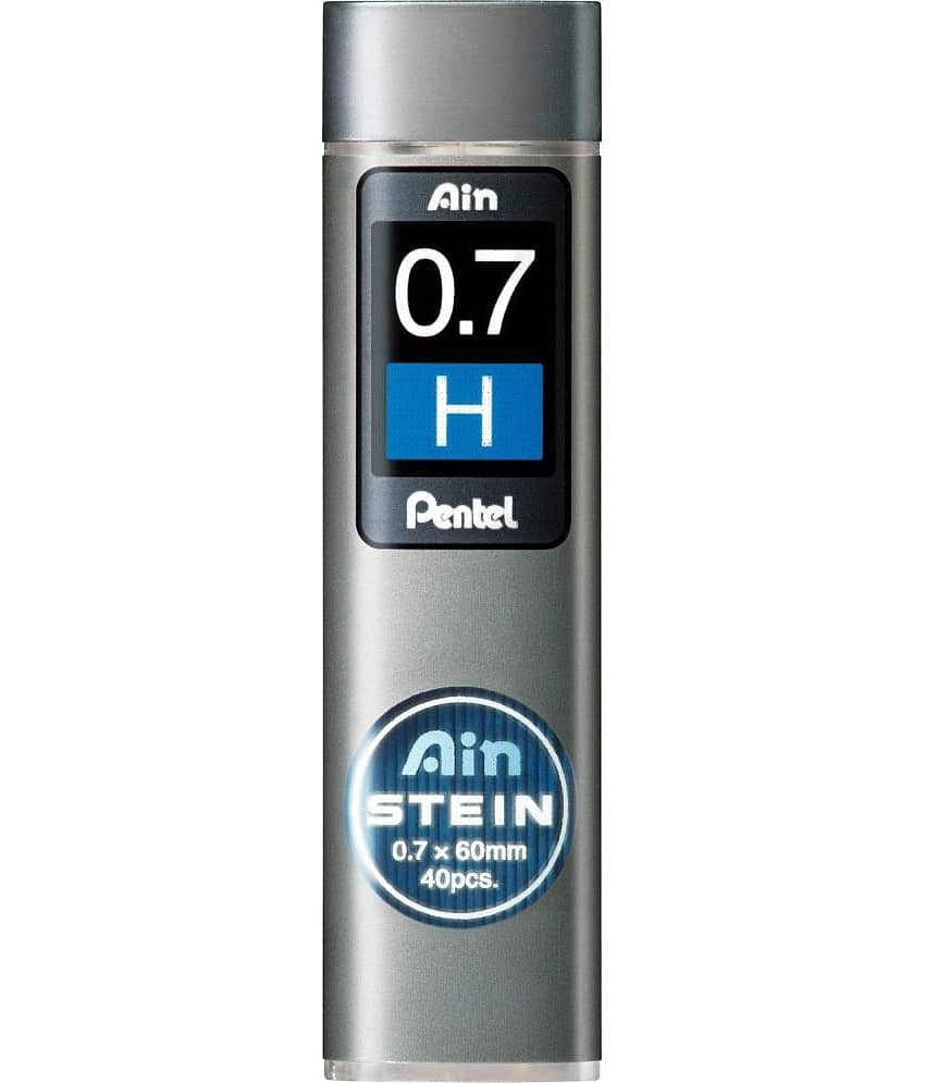 Pentel Ain Stein Mechanical Pencil Lead, 0.7mm H, 40 Leads (C277-H)
