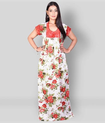 Apratim - Multicolor Satin Women's Nightwear Nighty & Night Gowns ( Pack of 1 )