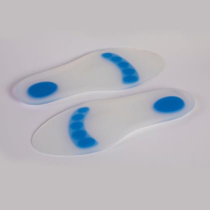 EZYFIT Silicon Full Insole with Metatarsal Support for Men, Women, Shoes, Footwear, Feet/Heel Pain -Hypoallergenic, Comfortable, Soft, Anti Slip Insole Ideal for Prolonged Standing