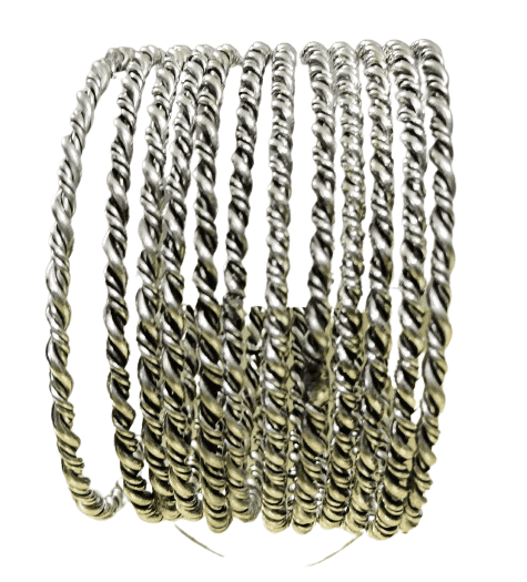 MRS RIGHT ALLOY CURL BANGLES SET FOR WOMEN AND GIRLS