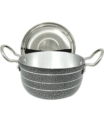 bartan hub Pot/Patila With Lid Enamle Aluminum Pot 19 cm 1500 mL