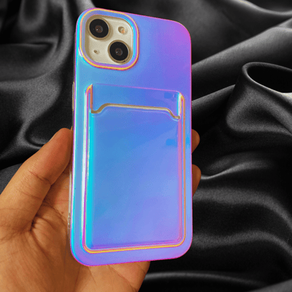 Zazzy Card Holder Glossy Cover-iPhone 13