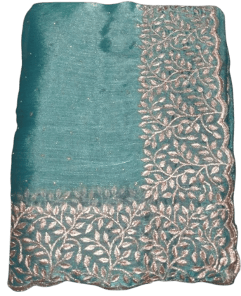 Elegant Green Saree with Blouse Piece