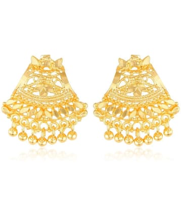 Vighnaharta Allure Glittering Gold Plated Screw back alloy dangler studs Earring for Women and Girls   [VFJ1640ERG ] - Golden
