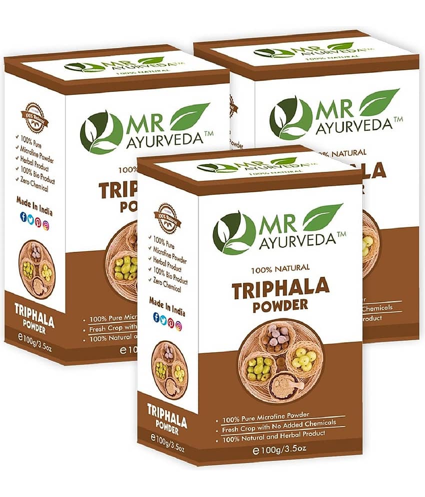 MR Ayurveda Best Selling Triphala Powder  Hair Scalp Treatment 300 g Pack of 3