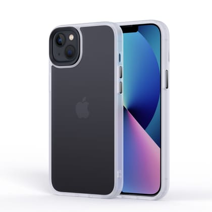 iPhone 14 Plus Case - Premium Frosted Matte Cover Drop & Camera Protection-White