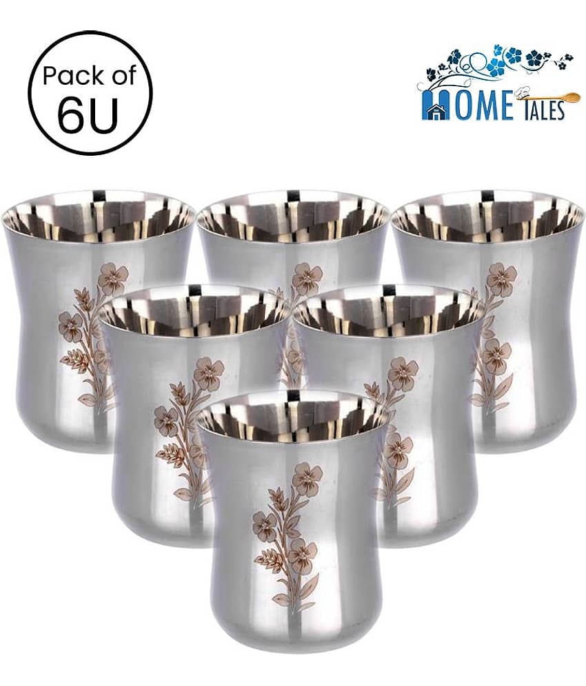 NGA Stainless Steel Tumblers for Kitchen Serving, Pack of 6 U, 300 ml per unit