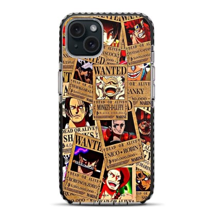 Wanted Posters One Piece Anime iPhone 15 Plus Stride Phone Case-Stride