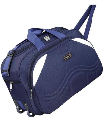 FEDRA - 40 Ltrs Blue Polyester Duffle Bag