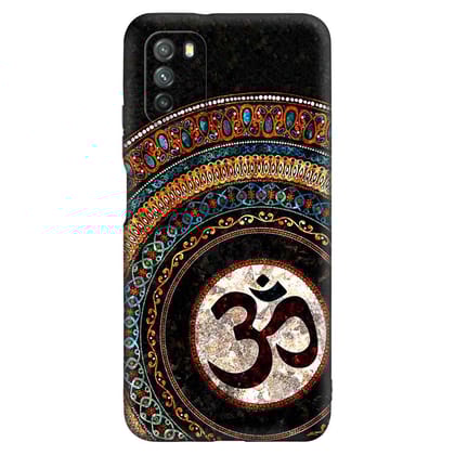 3D Om  POCO M3 Premium Embossed Mobile cover