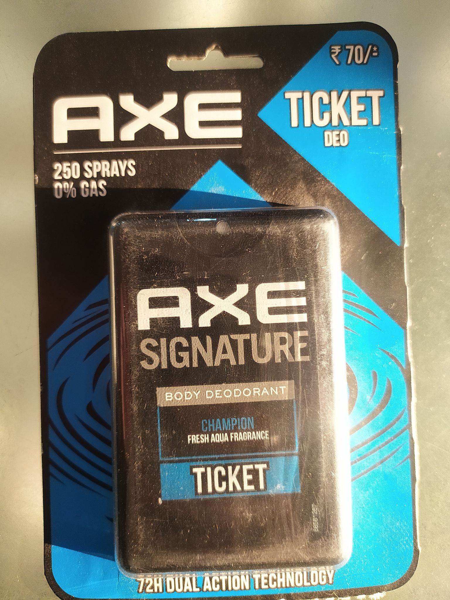 Axe Signature Body deodorant Champion Fresh aqua fragrance Ticket Deo 