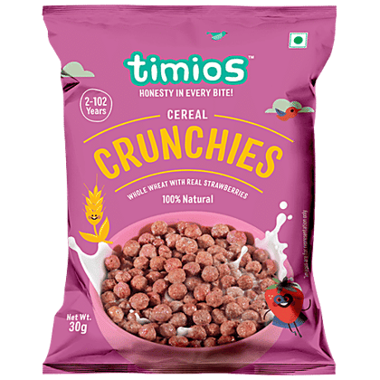 Timios Breakfast Cereals - Crunchies, 100% Natural & Healthy, 30 g