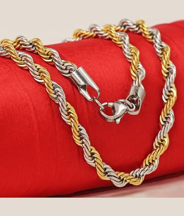 FASHION FRILL Gold Plated Stainless Steel Chain ( Pack of 1 )