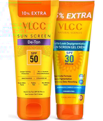 VLCC SPF 50 Sunscreen Cream For All Skin Type ( Pack of 2 )