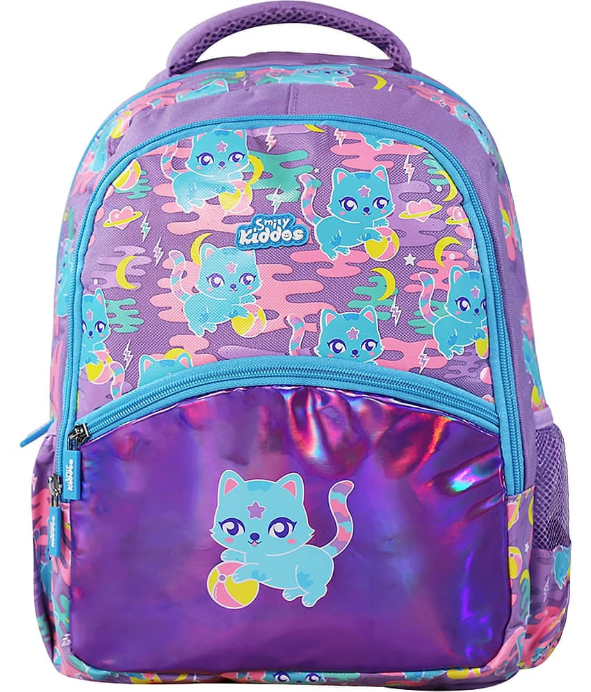 Smily Kiddos 10 Ltrs Purple Polyester College Bag