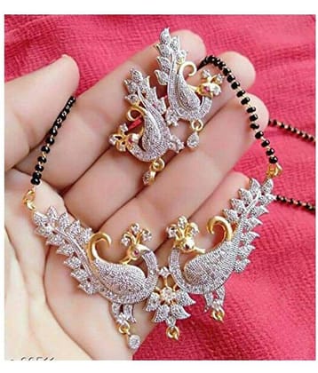 Sunhari Jewels - Silver Mangalsutra Set ( Pack of 1 )