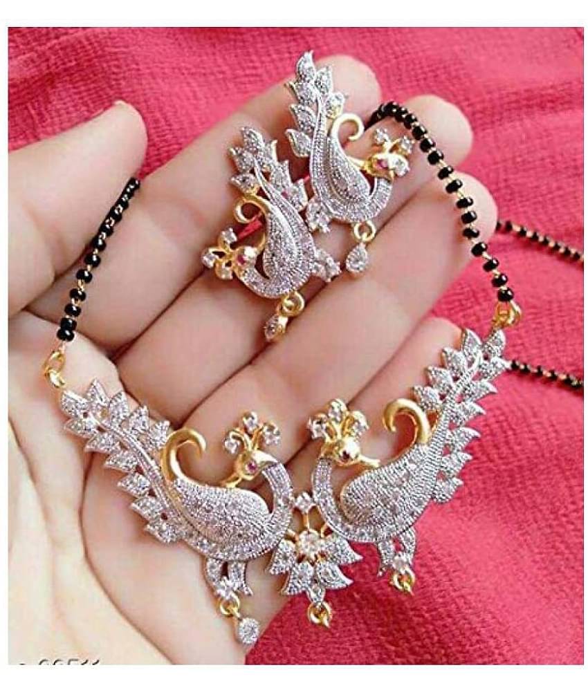 Sunhari Jewels - Silver Mangalsutra Set ( Pack of 1 )