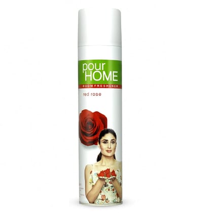 POUR HOME Red Rose Room Air Freshener Spray - 220ML | Long-lasting fragrance - Reduces odor - Suitable for home and office