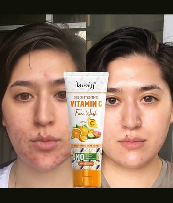 KURAIY Face Wash Cream With Natural Deep Moisturizing Face wash Tube pack of 2