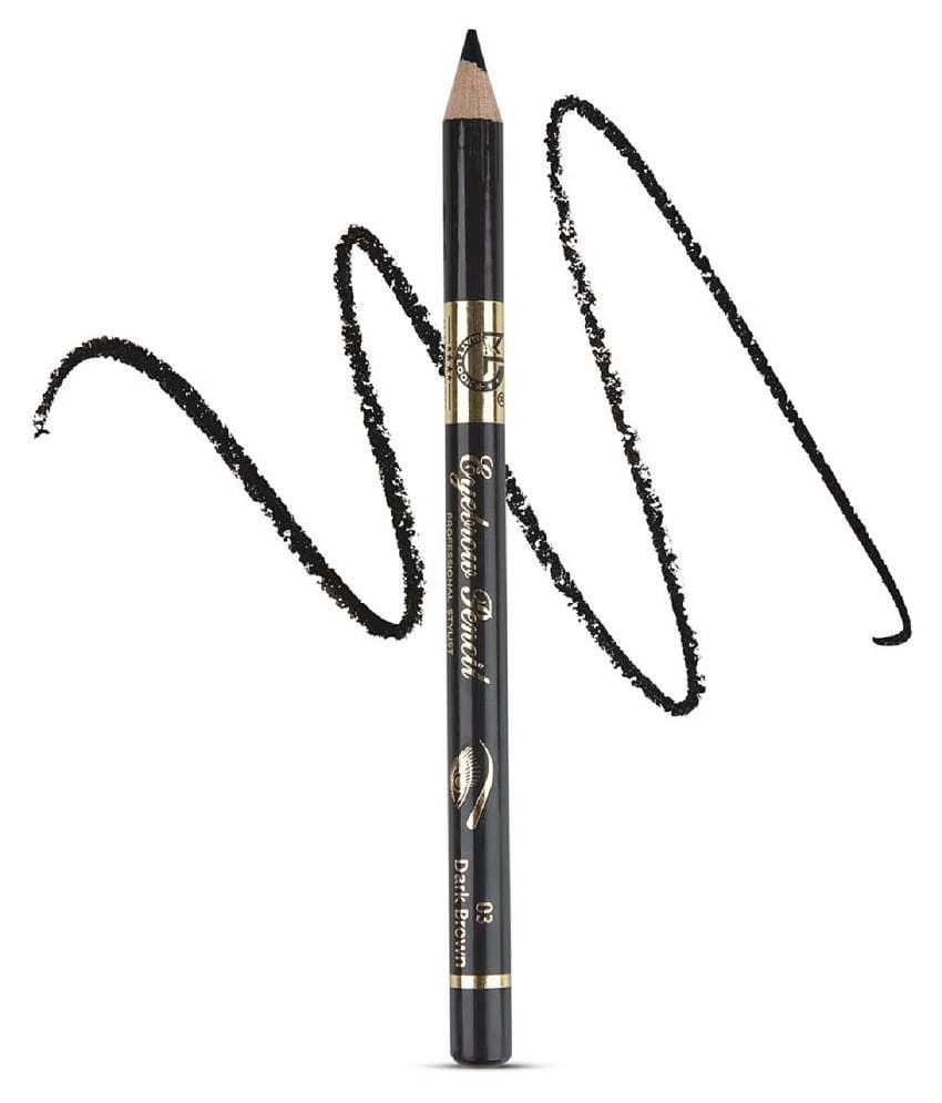 Mattlook Eyebrow Pencil Long Lasting Formula, Professional Stylist, Dark Brown, Pack of 6 (7.2gm)