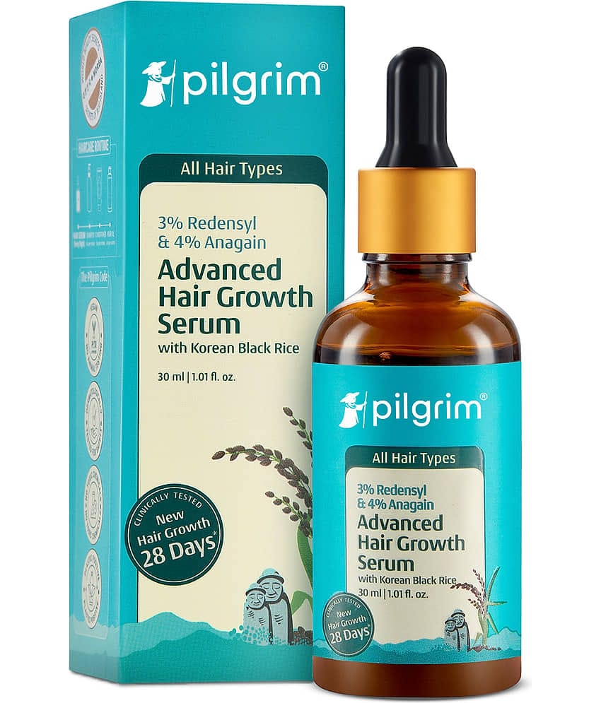 Pilgrim 3% Redensyl & 4% Anagain Advanced  Hair Growth Serum 30ml (Pack of 1)