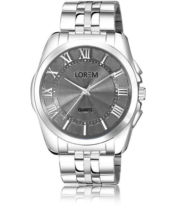 Lorem - Silver Metal Analog Mens Watch