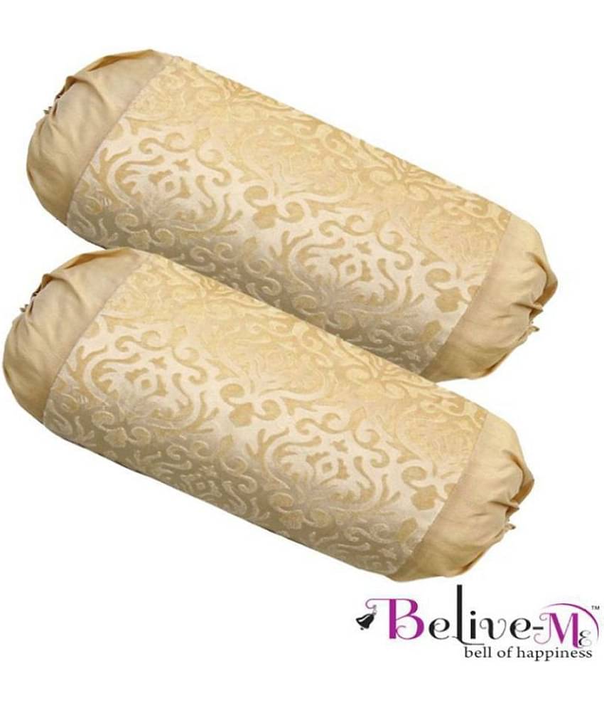 Belive-Me Set of 2 Velvet Bolster Covers