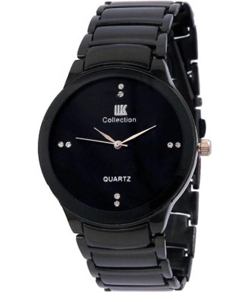 IIK Collection Black Analog Watch