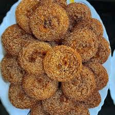 Annapurna Tiffin Services Anarse (250g) | Traditional Maharashtrian Sweet | Crispy Rice Flour & Jaggery Snack Coated with Poppy Seeds