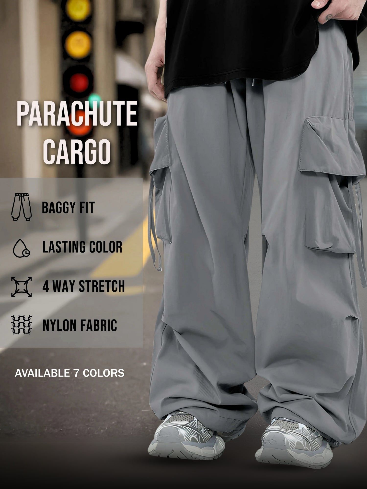Parachute Umbrella Pocket Cement Grey Cargo-L / Cement Grey