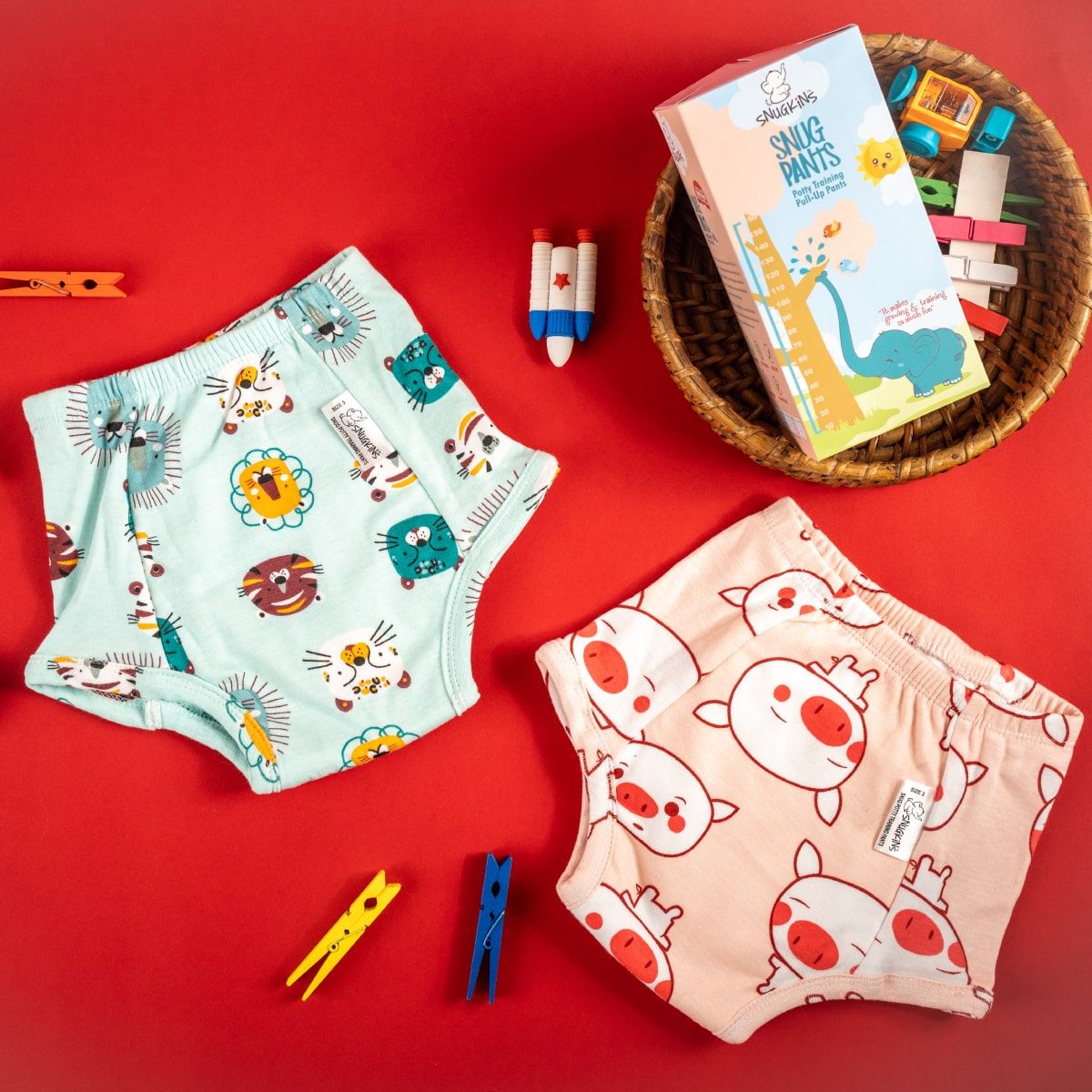 Snug Potty Training Pants Snug Farm Collection 3-4 Years  Pack of 2-Size 3 (3-4 years)