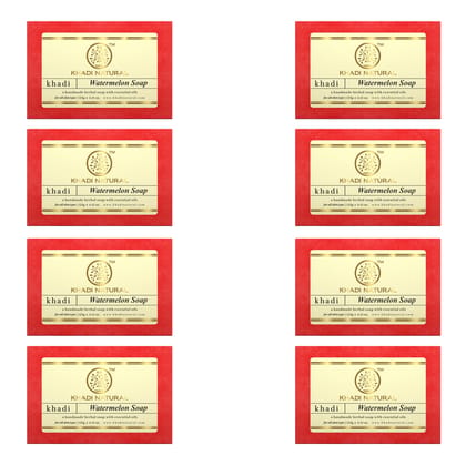 Khadi Natural Herbal Watermelon Soap Combo Pack Of 8 – 125gm Each