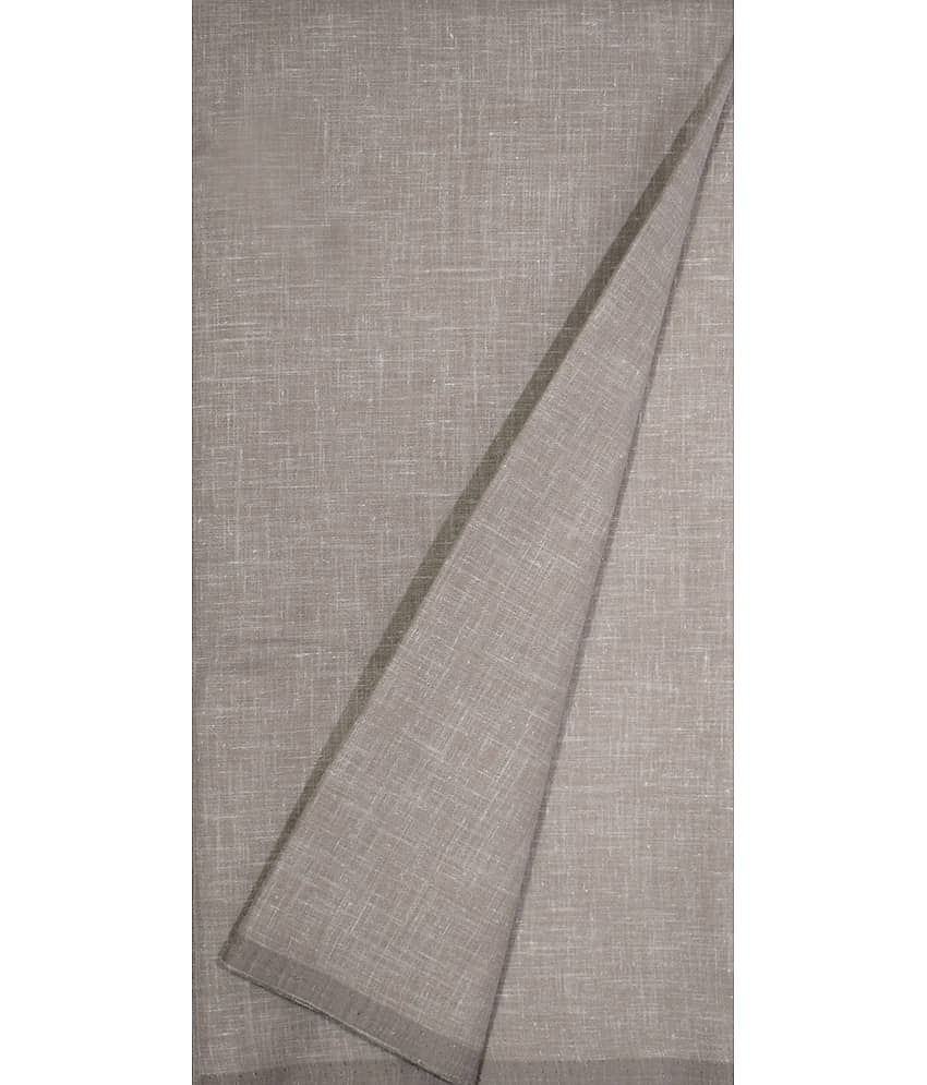 KUNDAN SULZ GWALIOR Grey Cotton Blend Unstitched Shirt pc