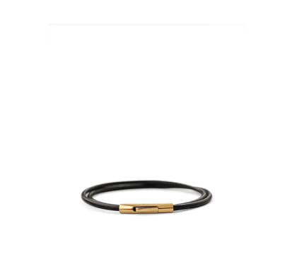 MUSE LEATHER WRISTBAND-BLACK