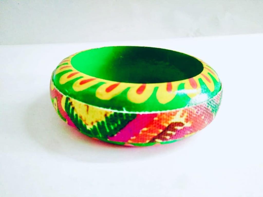 A Quirky Affair - Vibrant Green Phulkari Bangle