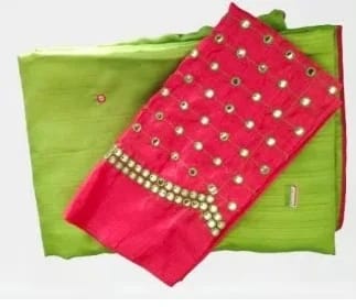 Elegant Floral Silk Saree