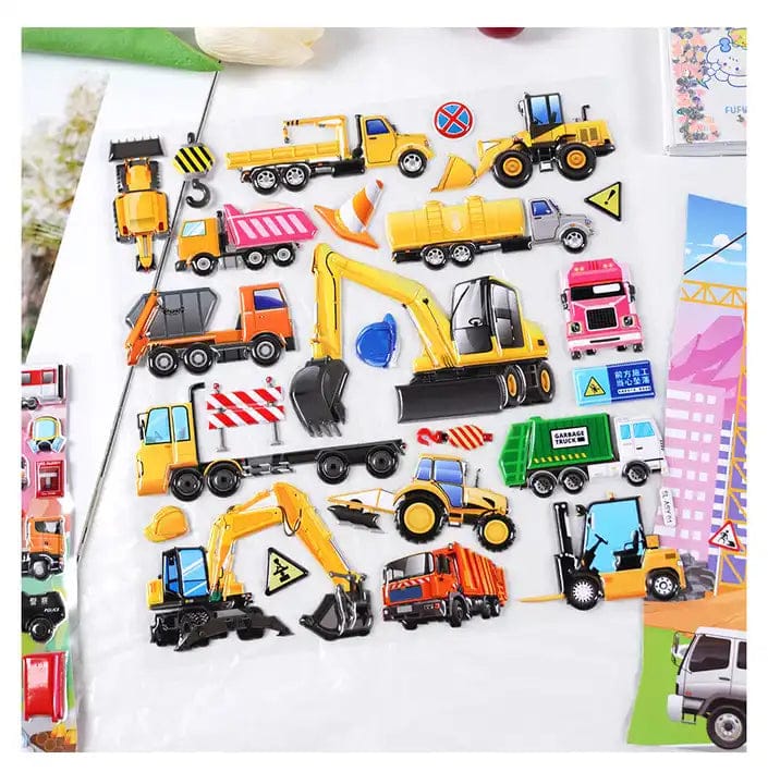 Adorable Design 3D Sticker 2 Sheets-Dinosaur