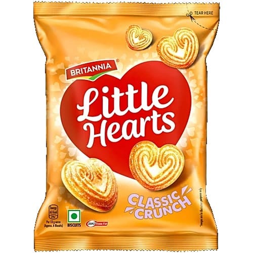 Britannia Little Hearts Biscuits - Classic, 26 g