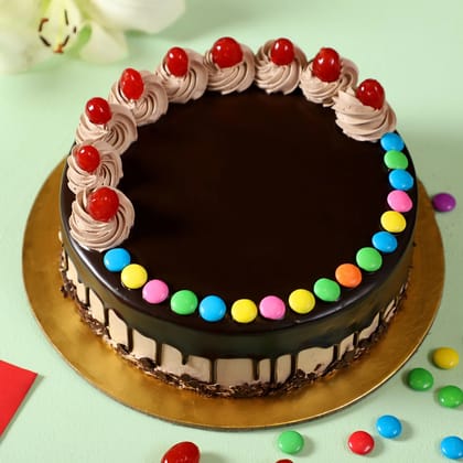 Chocolate Gems Delicious Cake 1 Kg Eggless