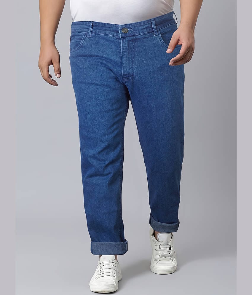JB JUST BLACK Regular Fit Cuffed Hem Men's Jeans - Blue ( Pack of 1 )