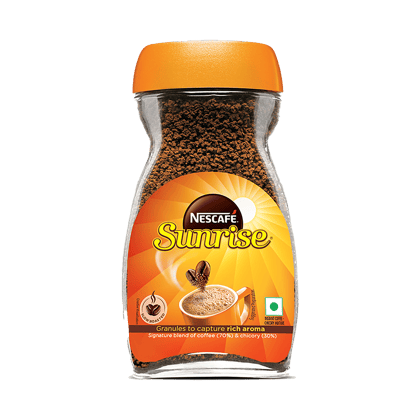 Nescafe Sunrise Instant Coffee - Chicory Mix, 48 g Glass Jar