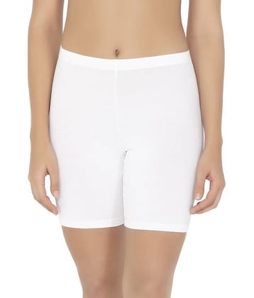 Amante Cotton Women's Boy Shorts ( White )