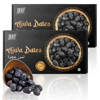 Ajwa Dates - From Madina - Super Saver | Pack of 500gm X 2