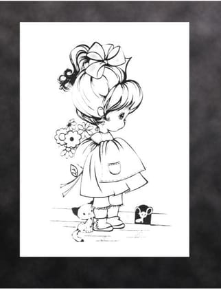 Clear Stamps Imported -  Grass Flower bunches 6.5cm * 9.0cm