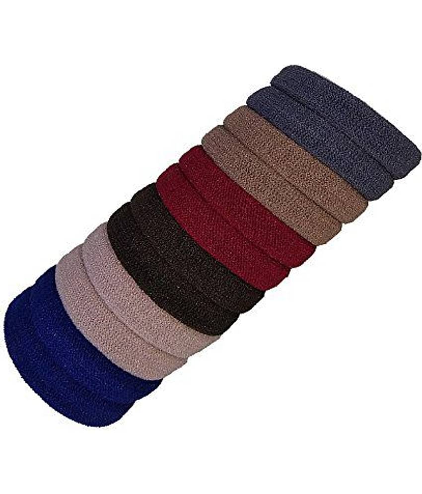 FOK Set Of 50 Pcs High Quality Effortless Multicolor Elastic Tie Bands