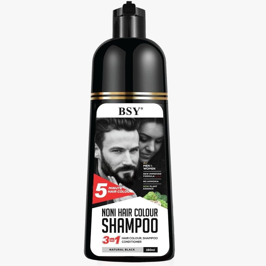 PRIIS BSY Noni Hair Colour Shampoo 180 ML - Black