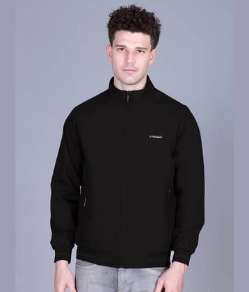 Promount Polyester Men's Casual Jacket - Black ( Pack of 1 )